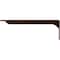 Ekena Millwork Embrey Steel Bracket, Antiqued Copper 2"W x 18"D x 6 1/2"H BKTM02X18X06EBACO - alternate 2